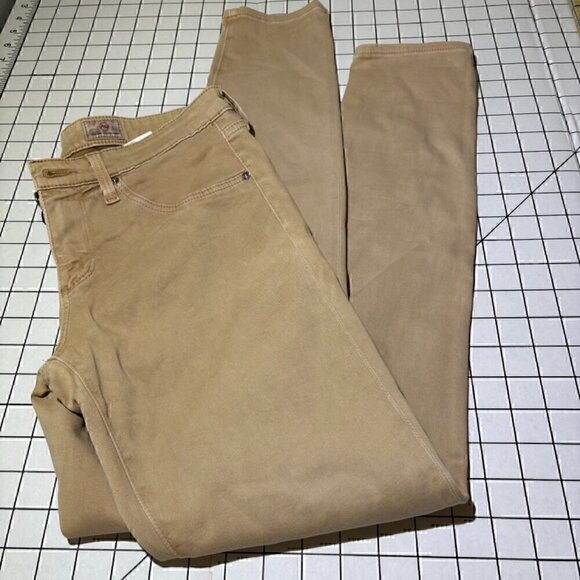 AG Adriano Goldschmied Legging Ankle Super Skinny Jeans Khaki - size 27R - Picture 1 of 13